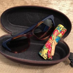 Maui Jim Navy Blue/Brown Sunglasses